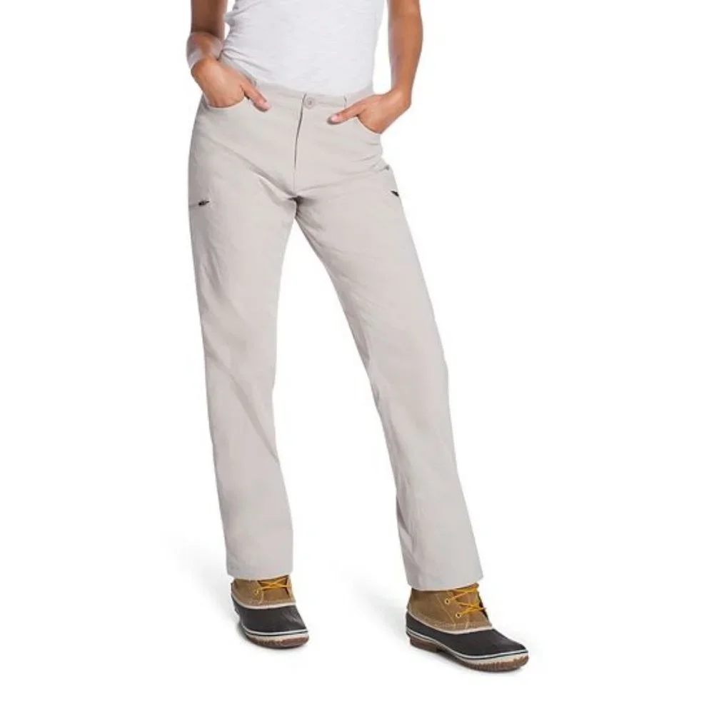 Women's Eddie Bauer Fleece Lined Ranier Pants Color: Pumice - Picture 1 of 2